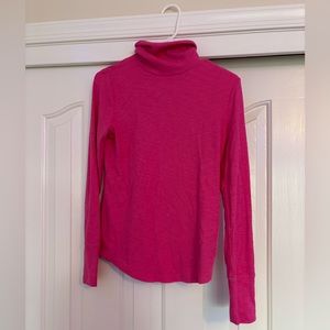 Gap Pink Ribbed Turtleneck